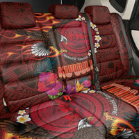 American Samoa Manulele Tausala Nu'uuli Back Car Seat Cover Tatau Art Pattern with Tropical Plants LT03 - Polynesian Pride