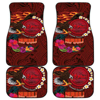 American Samoa Manulele Tausala Nu'uuli Car Mats Tatau Art Pattern with Tropical Plants LT03 - Polynesian Pride