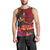 American Samoa Manulele Tausala Nu'uuli Men Tank Top Tatau Art Pattern with Tropical Plants