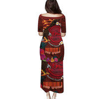 American Samoa Manulele Tausala Nu'uuli Puletasi Tatau Art Pattern with Tropical Plants LT03 - Polynesian Pride