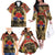 Australia and New Zealand ANZAC Day Family Matching Off The Shoulder Long Sleeve Dress and Hawaiian Shirt Kangaroo and Kiwi Bird Soldier-Honor and Remember Vintage Style