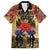 Australia and New Zealand ANZAC Day Family Matching Off The Shoulder Long Sleeve Dress and Hawaiian Shirt Kangaroo and Kiwi Bird Soldier-Honor and Remember Vintage Style