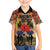 Australia and New Zealand ANZAC Day Family Matching Off The Shoulder Long Sleeve Dress and Hawaiian Shirt Kangaroo and Kiwi Bird Soldier-Honor and Remember Vintage Style