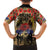 Australia and New Zealand ANZAC Day Family Matching Off Shoulder Short Dress and Hawaiian Shirt Kangaroo and Kiwi Bird Soldier-Honor and Remember Vintage Style