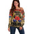 Australia and New Zealand ANZAC Day Off Shoulder Sweater Kangaroo and Kiwi Bird Soldier-Honor and Remember Vintage Style