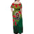 Cook Islands ANDAC Day Off Shoulder Maxi Dress Honor and Remember Soliders-Forever in My Thoughts Grunge Style