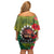 Cook Islands ANDAC Day Off Shoulder Short Dress Honor and Remember Soliders-Forever in My Thoughts Grunge Style