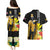 Hawaii King Kamehameha Day Couples Matching Puletasi and Hawaiian Shirt Kanaka Maoli Hibiscus Flower and Kakau Pattern