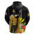 Hawaii King Kamehameha Day Hoodie Kanaka Maoli Hibiscus Flower and Kakau Pattern