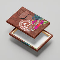 Chamorro Biba Guam Canvas Wall Art Latte Stone Tribal and Hibiscus Flower Tapa Pattern LT03 - Polynesian Pride