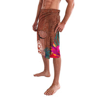 Chamorro Biba Guam Lavalava Latte Stone Tribal and Hibiscus Flower Tapa Pattern LT03 - Polynesian Pride