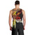 Papua New Guinea Remembrance Day Men Tank Top Bird of Paradise Plumeria Flower and Polynesian Pattern