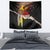 Papua New Guinea Remembrance Day Tapestry Bird of Paradise Plumeria Flower and Polynesian Pattern