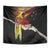 Papua New Guinea Remembrance Day Tapestry Bird of Paradise Plumeria Flower and Polynesian Pattern