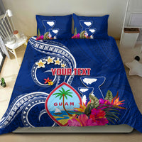 Personalised Guam Liberation Bedding Set Latte Stone and Guahan Seal Jungle Flower LT03 - Polynesian Pride