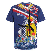 Hawaii King Kamehameha Day Rugby Jersey Lei Sea Waves Polynesian Tapa Pattern LT03 - Polynesian Pride