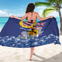 Hawaii King Kamehameha Day Sarong Lei Sea Waves Polynesian Tapa Pattern LT03 - Polynesian Pride