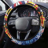 Hawaii King Kamehameha Day Steering Wheel Cover Lei Sea Waves Polynesian Tapa Pattern LT03 - Polynesian Pride