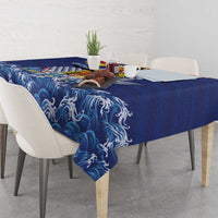 Hawaii King Kamehameha Day Tablecloth Lei Sea Waves Polynesian Tapa Pattern LT03 - Polynesian Pride
