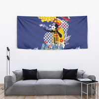 Hawaii King Kamehameha Day Tapestry Lei Sea Waves Polynesian Tapa Pattern LT03 - Polynesian Pride
