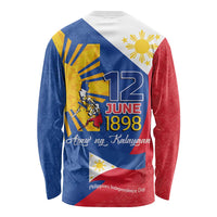 Philippines Independence Day Long Sleeve Shirt Araw ng Kalayaan Polynesian Sun and YAKAN Pattern LT03 - Polynesian Pride