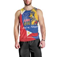 Philippines Independence Day Men Tank Top Araw ng Kalayaan Polynesian Sun and YAKAN Pattern LT03 - Polynesian Pride