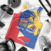 Philippines Independence Day Men Tank Top Araw ng Kalayaan Polynesian Sun and YAKAN Pattern LT03 - Polynesian Pride