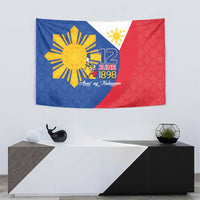 Philippines Independence Day Tapestry Araw ng Kalayaan Polynesian Sun and YAKAN Pattern LT03 - Polynesian Pride
