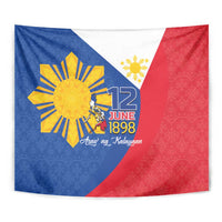 Philippines Independence Day Tapestry Araw ng Kalayaan Polynesian Sun and YAKAN Pattern LT03 - Polynesian Pride