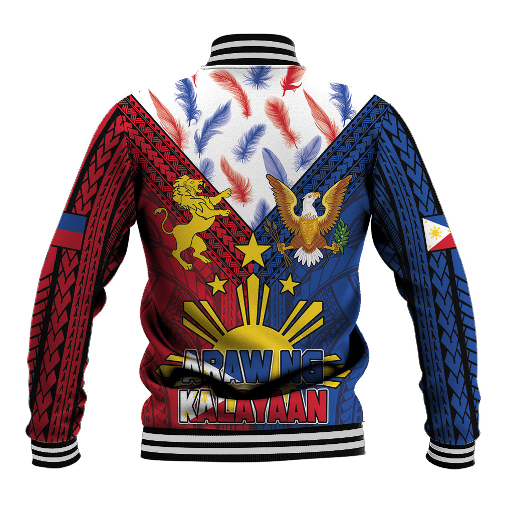 Philippines Independence Day 126th Anniversary Baseball Jacket Polynesian Pattern National Flag Style LT03 - Polynesian Pride