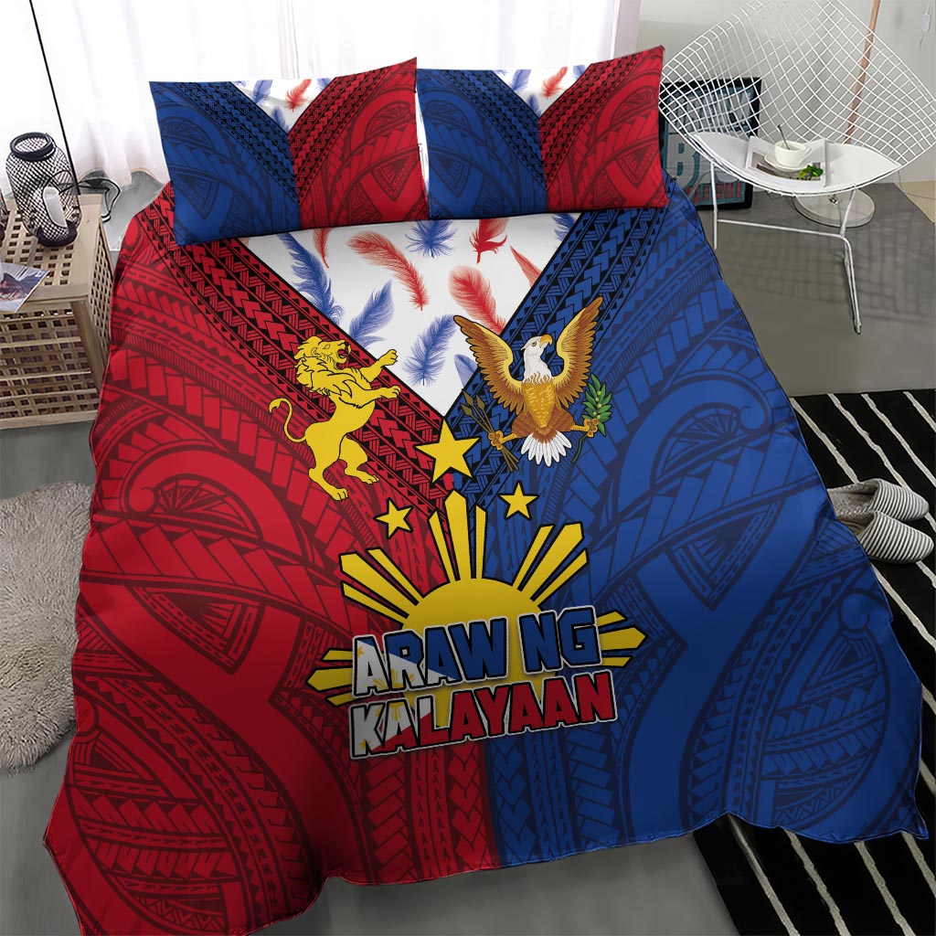 Philippines Independence Day 126th Anniversary Bedding Set Polynesian Pattern National Flag Style LT03 - Polynesian Pride