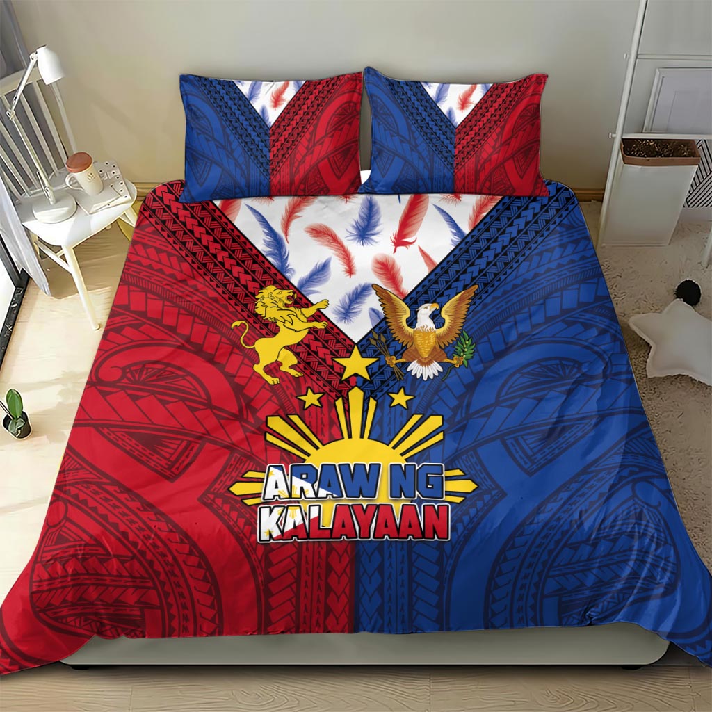 Philippines Independence Day 126th Anniversary Bedding Set Polynesian Pattern National Flag Style LT03 - Polynesian Pride