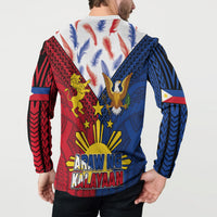 Philippines Independence Day 126th Anniversary Button Sweatshirt Polynesian Pattern National Flag Style LT03 - Polynesian Pride