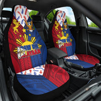 Philippines Independence Day 126th Anniversary Car Seat Cover Polynesian Pattern National Flag Style LT03 One Size Red - Polynesian Pride
