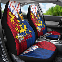 Philippines Independence Day 126th Anniversary Car Seat Cover Polynesian Pattern National Flag Style LT03 - Polynesian Pride