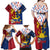 Philippines Independence Day 126th Anniversary Family Matching Off Shoulder Maxi Dress and Hawaiian Shirt Polynesian Pattern National Flag Style