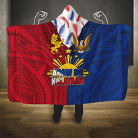 Philippines Independence Day 126th Anniversary Hooded Blanket Polynesian Pattern National Flag Style LT03 One Size Red - Polynesian Pride