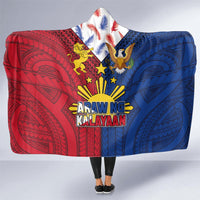 Philippines Independence Day 126th Anniversary Hooded Blanket Polynesian Pattern National Flag Style LT03 - Polynesian Pride