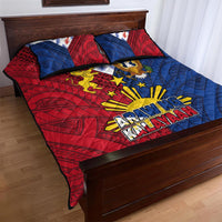 Philippines Independence Day 126th Anniversary Quilt Bed Set Polynesian Pattern National Flag Style LT03 - Polynesian Pride