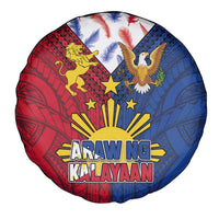 Philippines Independence Day 126th Anniversary Spare Tire Cover Polynesian Pattern National Flag Style LT03 - Polynesian Pride