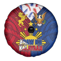 Philippines Independence Day 126th Anniversary Spare Tire Cover Polynesian Pattern National Flag Style LT03 - Polynesian Pride