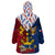 Philippines Independence Day 126th Anniversary Wearable Blanket Hoodie Polynesian Pattern National Flag Style