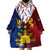 Philippines Independence Day 126th Anniversary Wearable Blanket Hoodie Polynesian Pattern National Flag Style