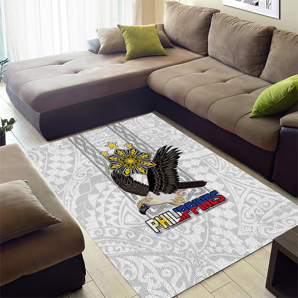 Philippines Eagle Week Area Rug Polynesian Pattern Barong Style LT03 - Polynesian Pride