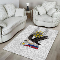 Philippines Eagle Week Area Rug Polynesian Pattern Barong Style LT03 - Polynesian Pride