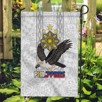 Philippines Eagle Week Garden Flag Polynesian Pattern Barong Style LT03 Garden Flag White - Polynesian Pride