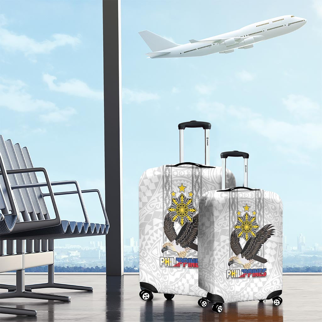 Philippines Eagle Week Luggage Cover Polynesian Pattern Barong Style LT03 - Polynesian Pride