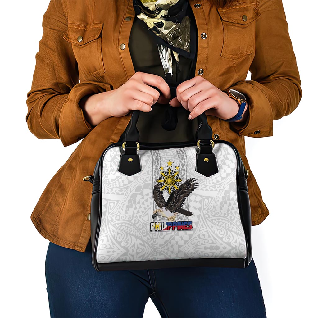 Philippines Eagle Week Shoulder Handbag Polynesian Pattern Barong Style LT03 - Polynesian Pride