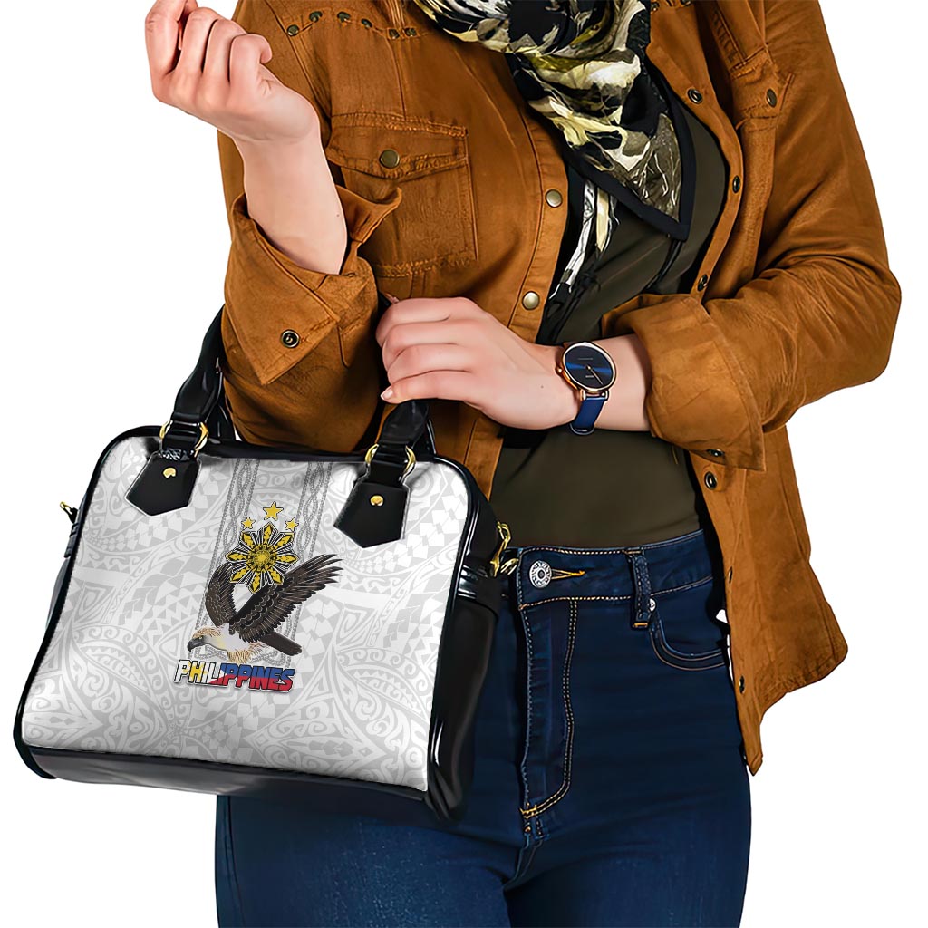 Philippines Eagle Week Shoulder Handbag Polynesian Pattern Barong Style LT03 - Polynesian Pride