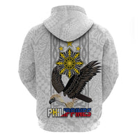 Philippines Eagle Week Zip Hoodie Polynesian Pattern Barong Style LT03 - Polynesian Pride